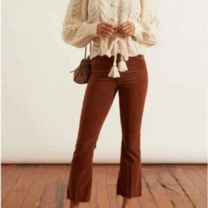 MOTHER Corduroy Pants - Insider Crop Step Fray - Hopscotch